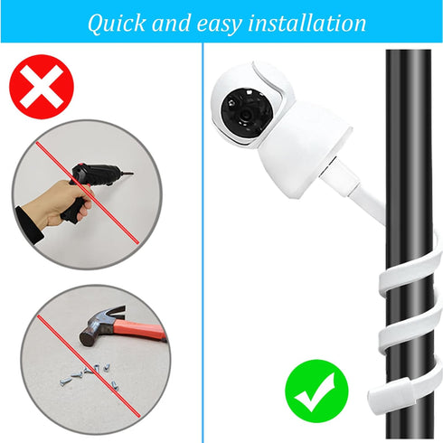 GUCHO Baby Monitor Mount for Crib, Universal Baby Monitor Holder Compatible for Infant Optics, Crib Camera Mount Stand with Clip...